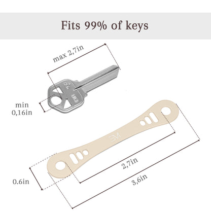 EM Compact Key Holder - Matte Beige