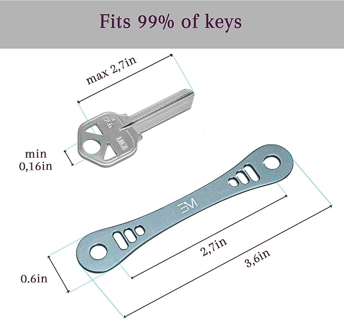 EM Compact Key Holder - Blue