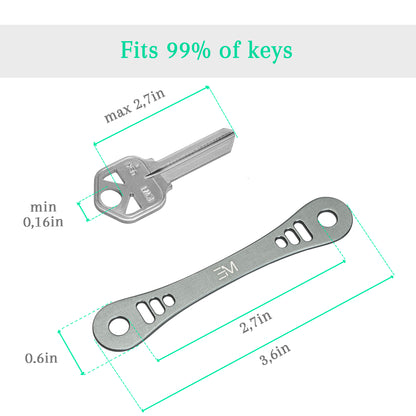 EM Compact Key Holder - Gray